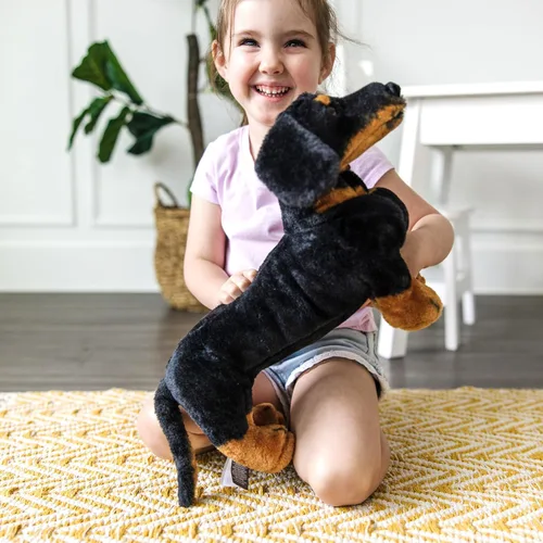 Miniatura 5 de Melissa & Doug Dachshund Gigante - Perro de Peluche Realista Grande