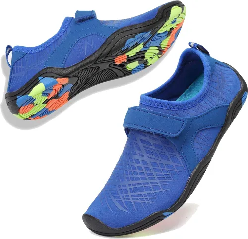 Zapatos acuáticos para niños y niñas, suela ligera y cómoda, fácil de caminar, calzado acuático y deportivo antideslizante (tallas ToddlerLittle