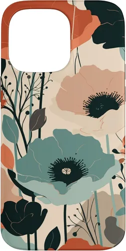 Miniatura 20 de Funda para iPhone 11 Pro Max Minimal Poppy Flower Boho Floral Cute Aesthetic