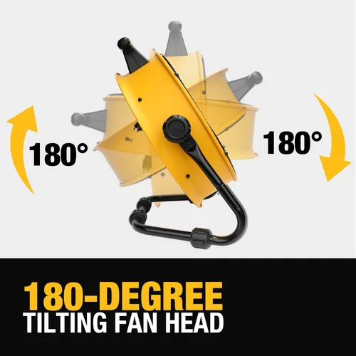Miniatura 4 de Ventilador de piso DEWALT DXF1840, ventiladores industriales, ventilador de 46 cm de alta velocidad con 3 velocidades de circulación de aire