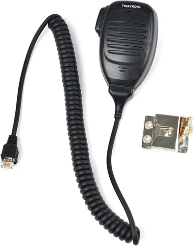 TWAYRDIO KMC-35 Micrófono de radio móvil dinámico estándar (RJ45) Reemplazo de altavoz de mano MIC para Kenwood NX700 NX800 TK8180 TK7180 TK7360