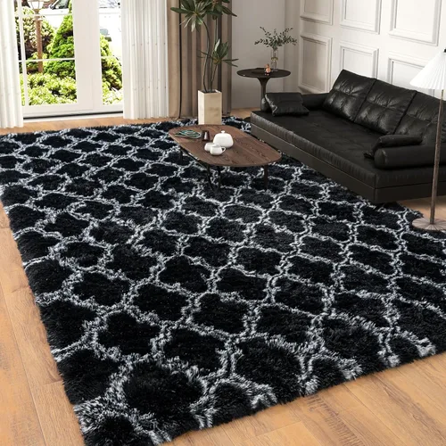 Miniatura 41 de Dssimo - Alfombra superesponjosa para la habitación, alfombra de área moderna, pequeña, suave y acogedora de felpa para niños, niñas y adolescentes