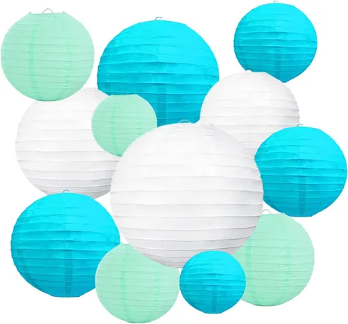 Miniatura 22 de 20 linternas de papel negras para fiestas, 6, 8, 10, 12 pulgadas, chinas, asiáticas, colgantes, redondas, para cumpleaños, bodas, Halloween