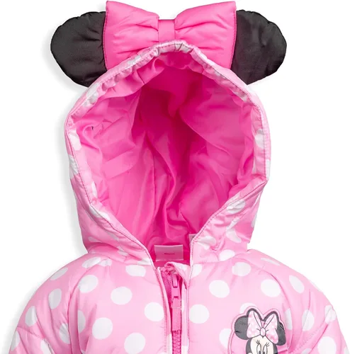 Miniatura 5 de Disney Minnie Mouse - Abrigo de invierno para niñas, chaqueta acolchada para niños pequeños