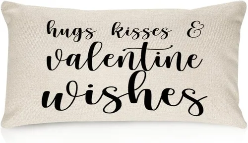 Miniatura 12 de Better When We are Together - Fundas de almohada lumbar de 12 x 20 pulgadas con citas divertidas de algodón y lino para sofá, decoración de sala