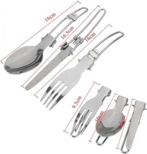 Miniatura 9 de SHOWERORO Aleación de aluminio portátil al aire libre vajilla camping senderismo supervivencia estufa utensilios de cocina antiadherente olla olla