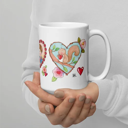 Miniatura 7 de Mary Engelbreit Taza de café, taza de café de cerámica divertida y linda, taza novedosa, regalo de broma para amigos y compañeros de trabajo, taza