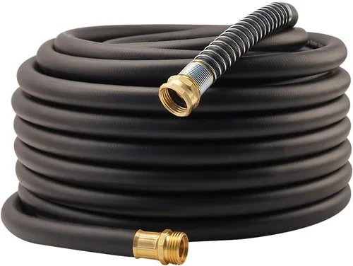 Miniatura 27 de Wiseflow Leader Hose Manguera de agua resistente de 3 x 5/8 pulgadas con accesorios de latón macho a hembra, extensor de manguera corta para carrete