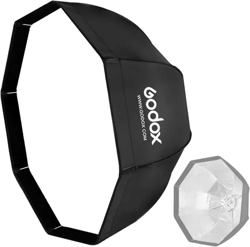 Godox SB-UE - Kit de softbox octágono de 32 pulgadas/31.5 in, caja de luz plegable Octa, Octabox portátil con anillo de velocidad de montaje Bowens