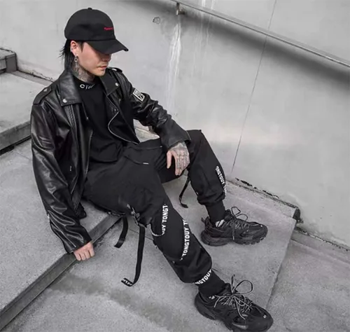 Miniatura 3 de DUDHUH Pantalones cargo para hombre Techwear Hip Hop Harem Pantalones Streetwear Fashion Tactical Track Jogger Pantalones