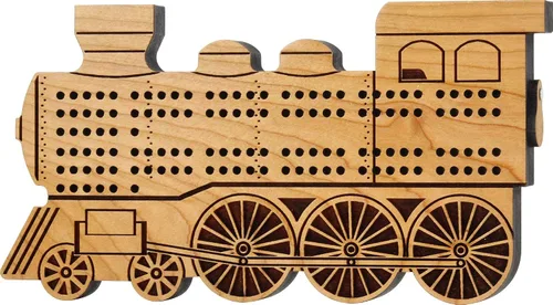 Miniatura 2 de Tabla de cuna en forma de tren, fabricada en Estados Unidos
