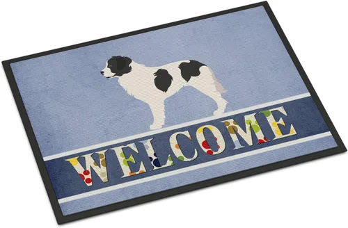 Miniatura 14 de Caroline's Treasures BB8321JMAT - Felpudo de bienvenida Berger Picard de 24 x 36 pulgadas, tapete azul para puerta delantera, para interiores