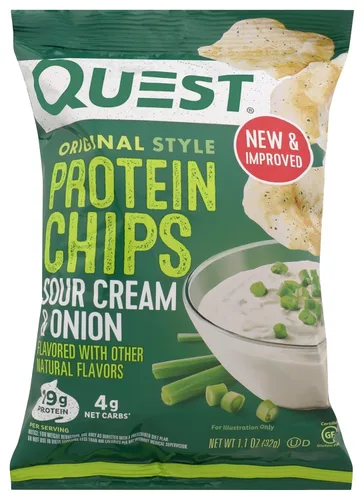 Miniatura 15 de Quest Nutrition, Ojuelas de Proteínas con sabor a Queso Cheddar y Crema Agria, 19g de Proteína, 4g de Carbohidratos Netos, Bajas en Carbohidratos