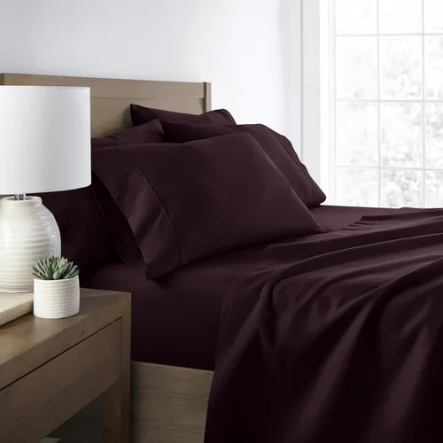 Miniatura 20 de ienjoy Home Linen Market - Juego de sábanas de 6 piezas, color rubor, tamaño King Blush