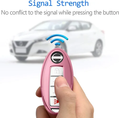 Miniatura 6 de Compatible con Funda para Llavero Nissan con Llavero de Cuero, Protección de TPU Suave, Funda de Llave para Altima Maxima Rogue Armada Pathfinder