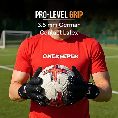 Miniatura 2 de ONEKEEPER Viper - Guantes de portero de nivel profesional para niños, jóvenes y adultos Guantes de portero de fútbol GK Látex de contacto