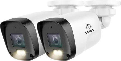 Miniatura 10 de SANNCE Cámara de seguridad IP PoE Super HD de 2K 3MP, visión nocturna IR dual de 100 pies, IP67 resistente a la intemperie, detección