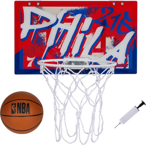 Miniatura 19 de Franklin Sports NBA Team Over the Door Aros de Baloncesto - Mini Aro de Baloncesto Interior para Niños + Juego de Pelota - Mini Aros para Fanáticos