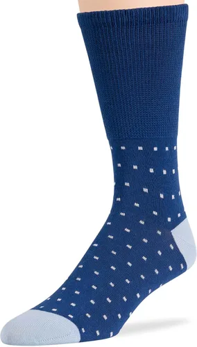 Miniatura 68 de 7BIGSTARS KINGDOM Calcetines de algodón para hombre, diabéticos, no vinculantes, paquete de 5 unidades, talla L/XL, Azul mezclilla, verde oliva