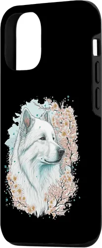 Miniatura 2 de iPhone 15 Samoyed Cherry Blossom Dog Japanese Sakura Flower Case