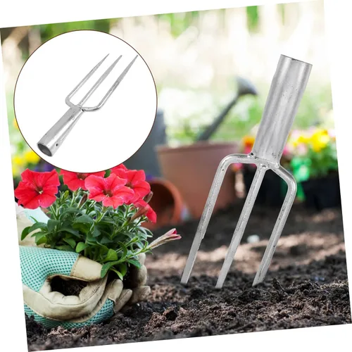 Miniatura 8 de Outanaya Herramienta de pesca de hierro Tenedor multiusos para pesca Jardinería Durable para deshierbar Diseño compacto