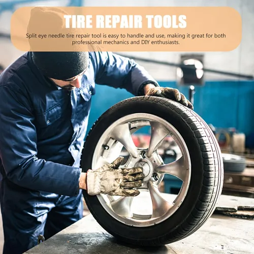 Miniatura 7 de iplusmile Kit de enchufe de neumático de automóvil, 4 piezas, kit de enchufe de neumático automotriz, kit de reparación de neumáticos automotriz