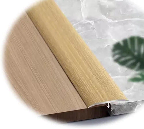 Miniatura 16 de HCZION Tira de umbral de aluminio, tira de transición de umbral de suelo laminado, cubierta de piso, borde de metal, rellena el hueco/placa se une