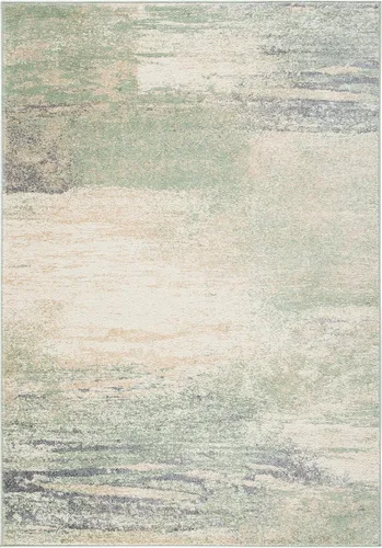 Miniatura 34 de SAFAVIEH, colección Adirondack - Alfombra de 6 x 9 pies, plateada/multicolor, abstracta, moderna, no desprende pelo, de fácil cuidado, para zonas