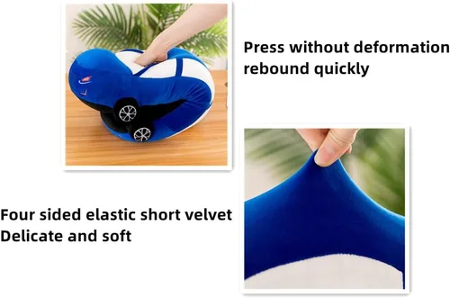 Miniatura 3 de Juguete de peluche suave para automóvil, almohada de peluche para automóvil, diseño de dibujos animados, regalo para niños, cumpleaños, fiesta