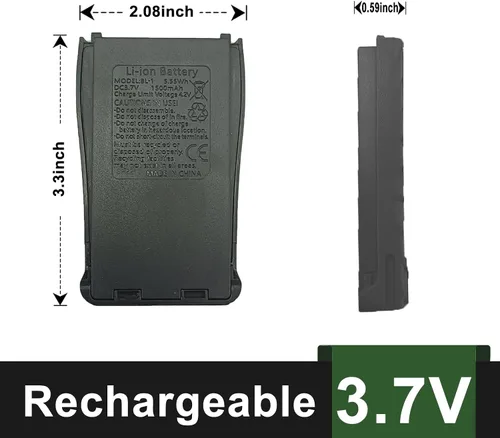 Miniatura 5 de BAOFENG BF-888S Batería de radio bidireccional 3.7 V 1500 mAh Li-ion recargable para radioaficionado GMRS Reemplazo BF-666S BF-666S BF-777S H-777