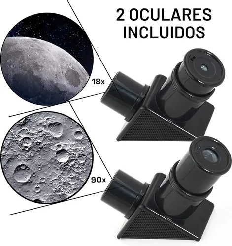 Miniatura 4 de Telescopio Lunar de la NASA para Niños – Aumento de 90x, Incluye Dos Oculares, Trípode de Mesa y Buscador – Telescopio para Niños para Principiantes