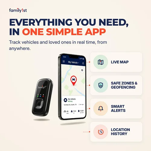 Miniatura 7 de Family1st Rastreadores GPS para vehículos, automóviles, camiones, seres queridos, seguimiento en tiempo real con aplicación, seguimiento oculto
