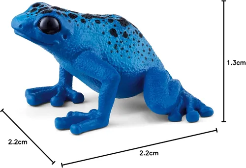Miniatura 7 de Schleich Wild Life - Juguetes de selva tropical de animales salvajes para niños, juguete de rana de dardos venenosos, azul, edades 3+