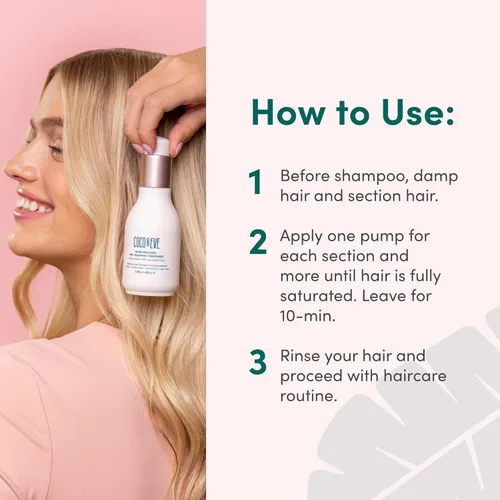 Miniatura 6 de Coco & Eve Acondicionador - Tratamiento previo al champú, 4.23 fl oz (4.2 fl oz), ayuda con la reparación de roturas del cabello dañado y seco