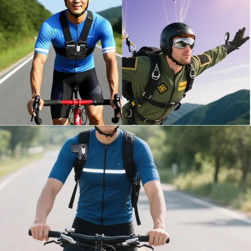 Miniatura 6 de Kit de accesorios para Insta360 Go Ultra - Montaje en el pecho, correa para la cabeza, agarre de mano y soporte de mochila para cámara de acción Go