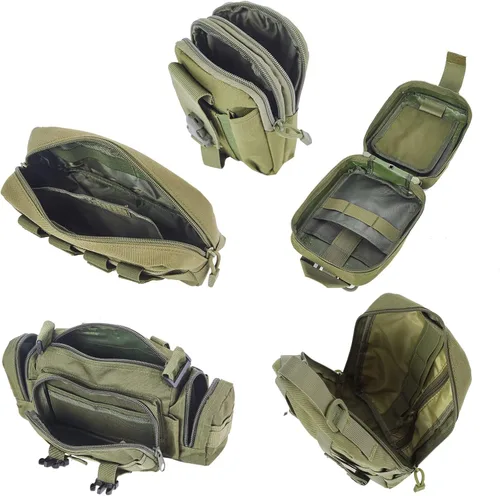 Miniatura 8 de Bolsa organizadora táctica universal para respaldo de asiento de automóvil, organizadores tácticos Molle para vehículos, panel de organizadores