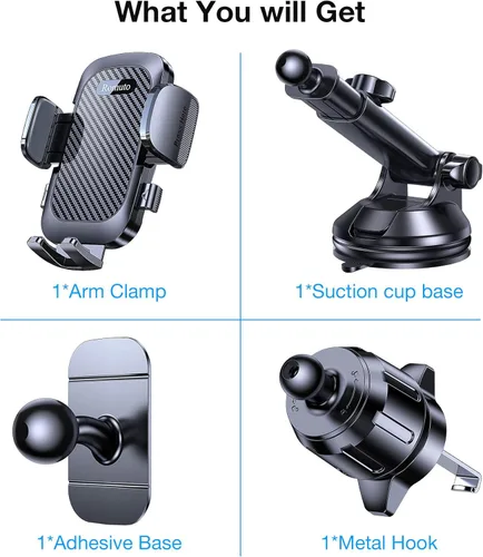 Miniatura 10 de Phone Holders for Your Car Phone Holder Mount【Super Suction】Cell Phone Mount for Car Accessories for Women Men Windshield/Vent/Dash Truck Stand