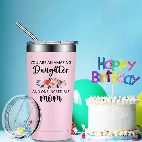 Miniatura 6 de Grifarny Daughter Gifts from Mom, Dad - Mothers Day, Valentines Day Gifts for Daughters Adult - You are an Amazing Daughter Tumbler 20 oz