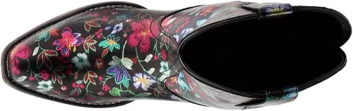 Miniatura 6 de ROPER Botas casuales de mujer Ingrid con punta triangular floral metálica, tacón bajo de 1-2 pulgadas, tobillo - Multi