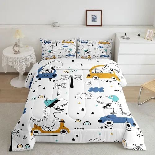 Miniatura 40 de Feelyou Juego de edredón de música rock para niños, edredón colorido con estampado de mariposas para niños y niñas, juego de ropa de cama de Multi