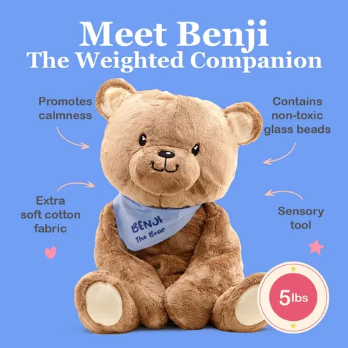 Miniatura 2 de Lilly's Love Animal de Peluche con Peso, 5 lb Peluche Sensorial para Niños y Adultos Lavable a Máquina con Interior Extraíble Animal