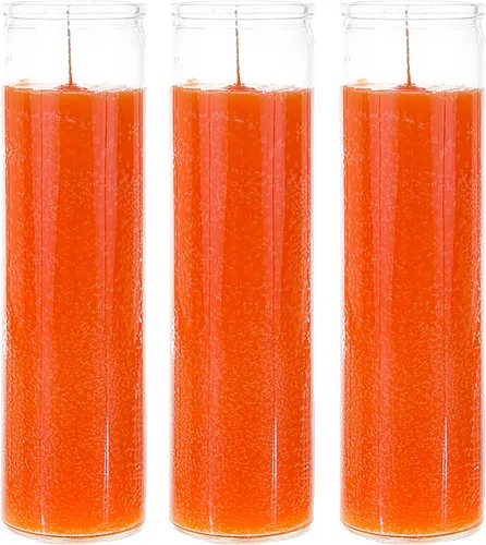 Miniatura 12 de Mega Candles 6 velas de oración devocionales sin perfume de color rojo para 7 días, velas de cera prémium de 2 x 8 pulgadas, santuario, vigilias