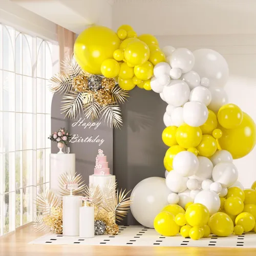 Miniatura 10 de Kit de guirnalda de globos de 130 piezas en rosa pastel y blanco - Globos de látex blancos y rosas de diferentes tamaños de 18/12/10/5 pulgadas