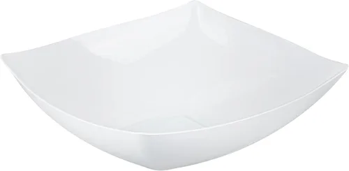 Miniatura 18 de Restaurantware Moderna - Cuencos de plástico de lujo de 8 onzas, 10 cuencos cuadrados desechables para ensalada, duraderos y resistentes