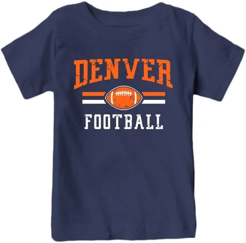 Miniatura 20 de Camiseta de Equipo Estilo Vintage para Niños para Aficionados al Fútbol Americano Miami - Camisa naranja