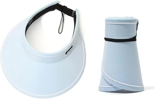 Miniatura 11 de Sombreros con visera para el sol para mujer, ala ancha, protección UV+50, gorra de playa plegada para un fácil transporte