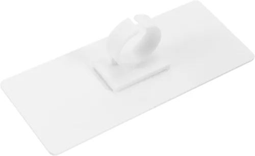 Miniatura 10 de ibasenice Estación de logotipo de micrófono, superficie en blanco para diseño acrílico para entrevistas y eventos, fácil de asegurar y usar