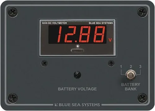 Blue Sea Systems 8051 Panel de voltímetro digital de CC