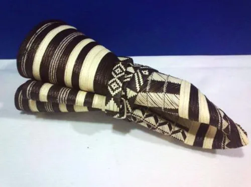 Miniatura 3 de Sombrero colombiano Sombrero Sinuano Arrow Cane Caña Flecha Vueltiao Hecho por Auténticos Indígenas Colombianos