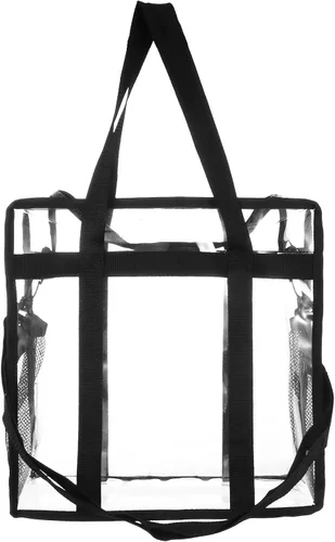 Milisten Bolsas de almacenamiento de discos de vinilo, protectores de discos de vinilo, bolsa de aseo transparente, bolsa de cosméticos de viaje